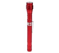 Gsycle Extendable Magnetic Flashlight, LED Multi Function Flexible Bendable Flashlight Work Lights Rotatable Torch with Magnetic End (Red)