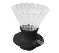 Gsycle Glass Coffee Dripper, Hand Drip Coffee Filter Cone Cup Reusable Coffee Filter Coffee Maker,L