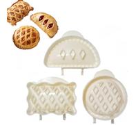 Gsycle Hand Pie Molds for Baking, 3Pcs Dough Presser Pocket Pie Molds Empanda Press Dumpling Maker Dough Press Pie Maker Halloween Apple Pumpkin Pie Mold for Dumpling Ravioli Pie