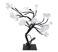 Gsycle LED Tree Lights, Fiber Optic Powered Simulation Light Up Trees Decor Indoor Lighted Trees for Household Decoration 24 Bead