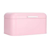 Gsycle Metal Bread Box for Kitchen Countertop, Baked Food Storage Container Bread Bin for Loaves/Pastries/Dry Food Kitchen Counter Storage with Lid for Home Kitchen(Pink)