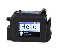 Gsycle Mini Inkjet Printer, Portable Handheld Inkjet Printer Pocket Marking Device with Touch Screen for Date Time Text Barcode Batch Number (Black)