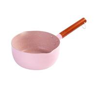 Gsycle Nonstick Sauce Pan, Milk Noodle Small Soup Pot Kitchen Cookware Sauce Pot for Cooking (Pink 18cm)