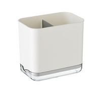 Gsycle Plastic Chopstick Holder, Creative Compartment Cutlery Drainer Holder Utensil Drying Rack for Chopsticks Spoons Forks (White)