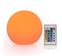 Gsycle Rechargeable LED Ball Light, Portable Floating Pool Lights Bedroom Decorative Lamp RGB Color Changing Globe Orb Lamp with Remote for Party or Decor