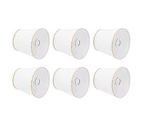 Gsycle Set of 6 Clip on Lamp Shade, Modern Fabric Lampshade Wall Lamp Shade Cloth Lamp Shades Light Shade Cover Small Candle Chandelier Lampshade Ceiling Light Clip on Pendant Lamp Shades