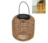 Gsycle Solar Lantern, Hanging Solar Lights Patio Lanterns Outdoor Table Lamp Rattan Lantern Solar LED Lanterns Outdoor for Yard Garden