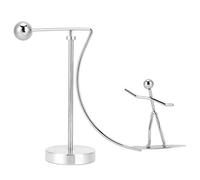 Gsycle Steel Balance Toy, Newtons Cradle Pendulum Physics Toys Kinetic Art Perpetual Motion Machine Desk Toys for Office for Adults