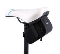 Gsycle Super Light Bike Rear Saddle Cycling Seat Bag, Tail Pouch Package Under Seat Storage Polyester BICYCLESS Bag with Hook Loop for Road Mountain Bike (Black)