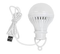 Gsycle USB Light Bulb, 5V 7W Portable Energy Saving LED Emergency Puck Lamp Bulb Camping Light Lantern Rechargeable Light Bulbs 90cm Extra Length Cord Tent Light for Outdoor Camping