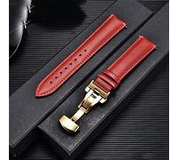GSZCCZS 18mm 20mm 22mm 24mm Watch Band Genuine Cow Leather Watch Strap with Buckle Bracelet Green Red White Watchband(Black-JoJo's Bizarre Adventure1,18mm)