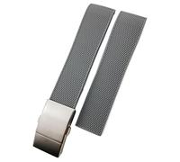 GSZCCZS 19mm 20mm 21mm Rubber Silicone Watch Strap Waterproof Watchband，For Master Conquest HydroConquest L3 Black Accessories