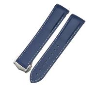 GSZCCZS 20mm 22mm Silicone Rubber Watchbands for Omega Seamaster Planet Ocean for Speedmaster Moon Watch Waterproof Strap