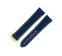 GSZCCZS 20mm Black Nylon Fabric Watchband Fit For Omega Strap For AT150 Seamaster 300 Planet Ocean De Ville Speedmaster Curved End Watch Band