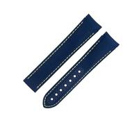 GSZCCZS 20mm Black Nylon Fabric Watchband Fit For Omega Strap For AT150 Seamaster 300 Planet Ocean De Ville Speedmaster Curved End Watch Band