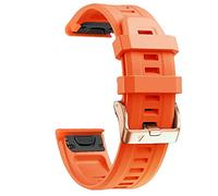 GSZCCZS 20mm Silicone Rose Gold Steel Buckle Watchband For Fenix 7S 6S 6SPro 5S 5SPlus Smart Strap Quick Release Easyfit Bracelet