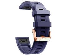 GSZCCZS 20mm Silicone Rose Gold Steel Buckle Watchband For Fenix 7S 6S 6SPro 5S 5SPlus Smart Strap Quick Release Easyfit Bracelet