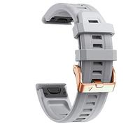 GSZCCZS 20mm Silicone Rose Gold Steel Buckle Watchband For Fenix 7S 6S 6SPro 5S 5SPlus Smart Strap Quick Release Easyfit Bracelet