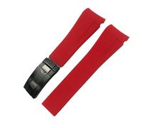 GSZCCZS 20Mm Waterproof Silicone Watch Strap Deployment Buckle Watchband Adjustable Watch Band for Sub G/M/T-Orange Black Buckle/Green Rose Gold Buckle