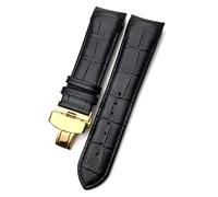 GSZCCZS 22mm 23mm 24mm Curved End Watchband fit for T035617 Cowhide Watch Strap Clasp Bracelets Men