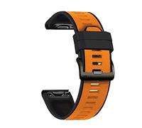 GSZCCZS 26 22Mm Quick Release Watch Band Straps for 7 7X Easyfit Silicone Wirstband/Black Yellow/Feni* 7*