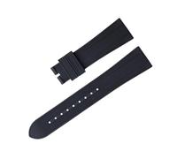 GSZCCZS 41mm Pelagos 22mm Flat End Soft Fluororubber Watch Band Stainless Fold Buckle,For Tudor M79360 M79363 Black Bay 1958 GMT Replace Strap