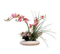 GSZCCZS Artificial Flowers with Ceramic Vase, Realistic Flower Arrangements Wedding Decoration Table Centerpieces Table Centerpiece Office Wedding Party Decoration