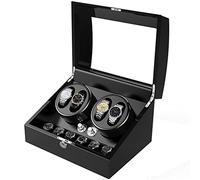 GSZCCZS Automatic Case Watch Winder Turntable Multi Watch Box Storage Box Black Men's Ladies Watch Box Watch Travel Box Jewelry Display Box (A)