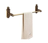 GSZCCZS Bathroom Bathroom Space Aluminum Towel Bar Rail Wall-Mounted Towel Rack Bathroom Towel Single Pole Double Towel Rack Bathroom Tower Hanger The New