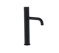 GSZCCZS Bathroom Sink Faucet, Antique Gold Black Silver Basin Faucet Polish Brass Tap Bathroom Sink Basin Mixer Tap Small Bend Basin Faucet (Color : Black)