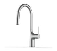 GSZCCZS Black Brass Deck Mounted Kitchen Faucet Two Function Single Handle Pull Out Mixer Hot and Cold Water Pull Out Taps (Color : V62-Gun Gray)