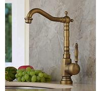 GSZCCZS Brass Kitchen Faucet with Ceramic Cartridge, Swivel, with Single Lever Mixer and high Dispenser, Screw mounting