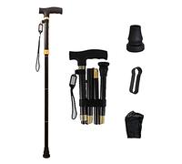 GSZCCZS Canes Adjustable Crutches Canes, Anti Skid Elderly Crutch Lightweight Lti Function Adjustable Aluminum Alloy Walking Stick with Flashlight Practical