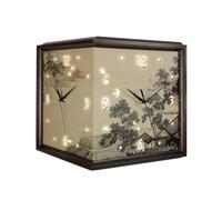 GSZCCZS Clock Wall Clock Living Room Clock Decorative Painting Combination Mute Table Hanging Wall Art(Size:26 * 26 * 26cm)