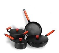 GSZCCZS Cookware Set Soup Pot Frying Pan Cooking Pot Set Kitchen Induction Cooker Casserole Milk Pot Saucepan Outdoor Camping Warm as Ever