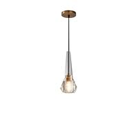 GSZCCZS Creative Adjustable Pendant Light E14 1- Light Hanging Lamp Mini Bedroom Ceiling Light, Contemporary Design Minimalist Kitchen Island Chandelier, Crystal Shade Commemoration Day vision