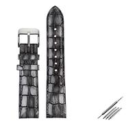 GSZCCZS Crocodile texture Calfskin Leather Watch Strap18mm 20mm 22mm Watchband For Men women Watch band Solid Buckle