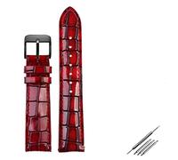 GSZCCZS Crocodile texture Calfskin Leather Watch Strap18mm 20mm 22mm Watchband For Men women Watch band Solid Buckle