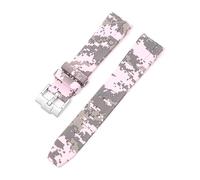 GSZCCZS Curved End 20mm Nature Fluorine Rubber Watchband Replace For Strap New Green Submariner Explorer 2 Role WatchBands