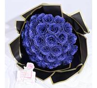 GSZCCZS Exotic Dried Flower Bouquet 36PCS Beautiful Roses Bouquet, DIY Green Flowers Bouquet for Valentines, Anniversary, Engagement, Wedding(Green)