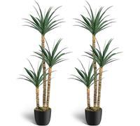 GSZCCZS Exotic Dried Flower Bouquet 6FT Artificial Tree Faux Agave Plant, Summer Vibrant Fake Tree for Home Office Decor Porch Decoration, Bedroom Decoration, Dining Table(2)