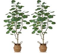 GSZCCZS Exotic Dried Flower Bouquet Artificial Fake Greenery Plant,5FT Modern Green Plants for Home Office Decor Porch Decoration, Bedroom Decoration, Dining Table(4ft-2 Pack)