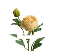 GSZCCZS Exotic Dried Flower Bouquet Vivid Rose Stem with Bud, Artificial Bouquet with 5 Pcs Branches, Suitable for Table Center, Vintage Home Floral Decoration Arrangement (NO VASE)(Blue)