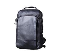 GSZCCZS Fashion Cowhide Genuine Leather Mens Backpack Daily Backpack Leather 14"&15.6inch Laptop Backpack For Men