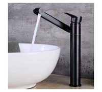 GSZCCZS Fashion Hot and Cold Brass Single Lever Black Finish Single Sink Faucet Bathroom Basin Faucet Basin Mixer Basin tap Mixer(Nero)