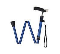 GSZCCZS Fold Cane- Men Ms Crutch- Non-Slip Light Telescopic Crutch, Seniors Adjustable with Convenient Star of Light