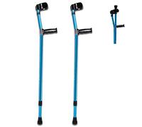 GSZCCZS Forearm Crutch Elbow Crutches Foldable Ultralight Aluminum Assistance Double Adjustable with Comfy Handle Adjustable with Comfy Handle Folding Metal,1pcs