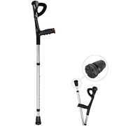 GSZCCZS Forearm Crutches Adjustable Elbow Cane, Aluminum Foldable Non- Slip Travel Arm Type Crutches Fracture for Seniors, Disabled Postoperative Rehabilitation Adjustable Lightweight Handl