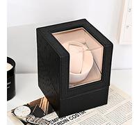 GSZCCZS Gaone Single Automatic Watch Winder with Quiet Mabuchi Motor and Dual Power Supply PU Leather Self-Winding Mechanical Watch Box 4 Rotation Mode Settings,G