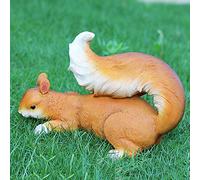 GSZCCZS Garden Landscape Weatherproof Squirrel Statue,Outdoor Giant Animal Figurines Sculptures for Lawn Yard Patio Decoration,Resin Crafts Ornaments,G